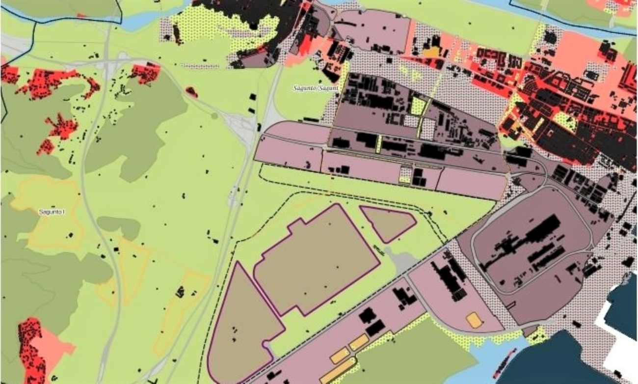 Mapa del proyecto de gigafactoría de baterías de Sagunto Mapa del proyecto de gigafactoría de baterías de Sagunto