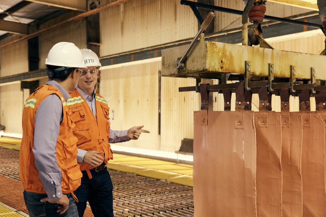 Empresa de extracción de cobre Jetti