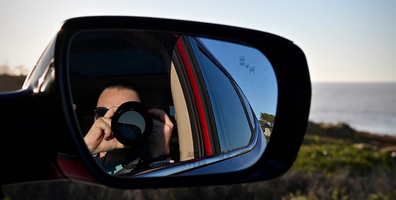 Fotógrafo desde un coche