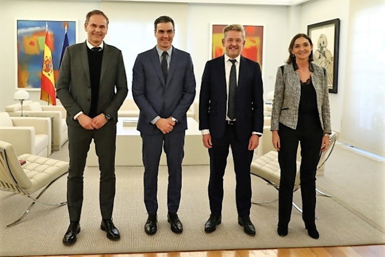 Blume, Sánchez, Griffiths y Maroto, en La Moncloa / SEAT