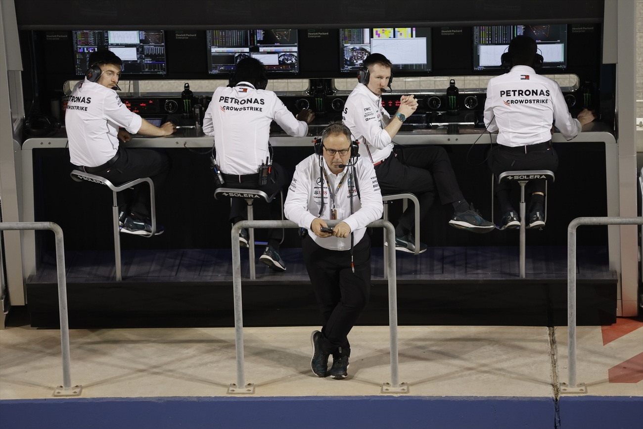 El muro del equipo Mercedes en Bahrein / AFP7 / EUROPA PRESS