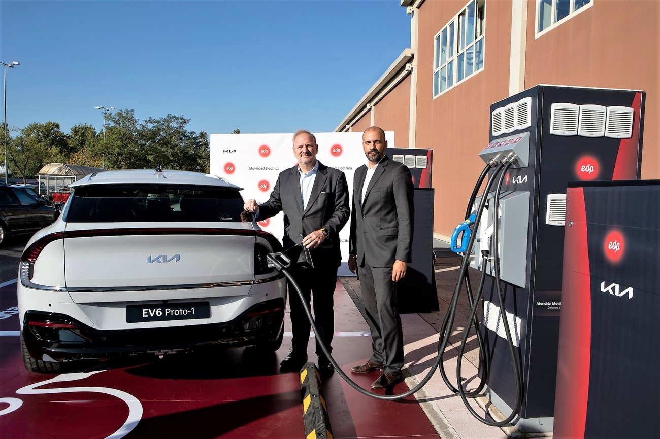 Presentación de los puntos de recarga de Kia y Edp / KIA Presentación de los puntos de recarga de Kia y Edp / KIA