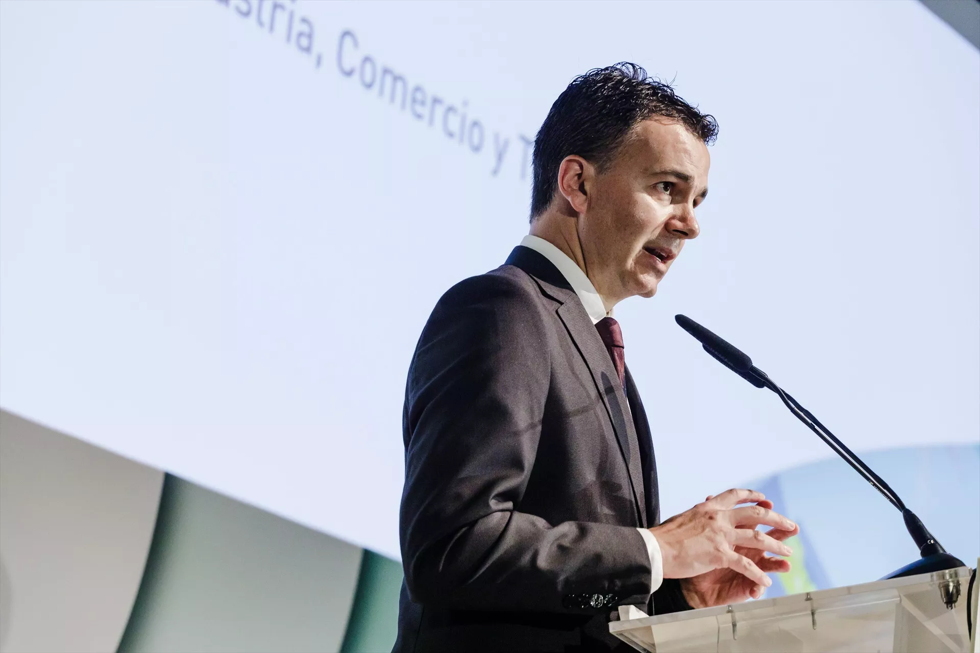 Héctor Gómez, en un acto de Sernauto / CARLOS LUJÁN / EUROPA PRESS