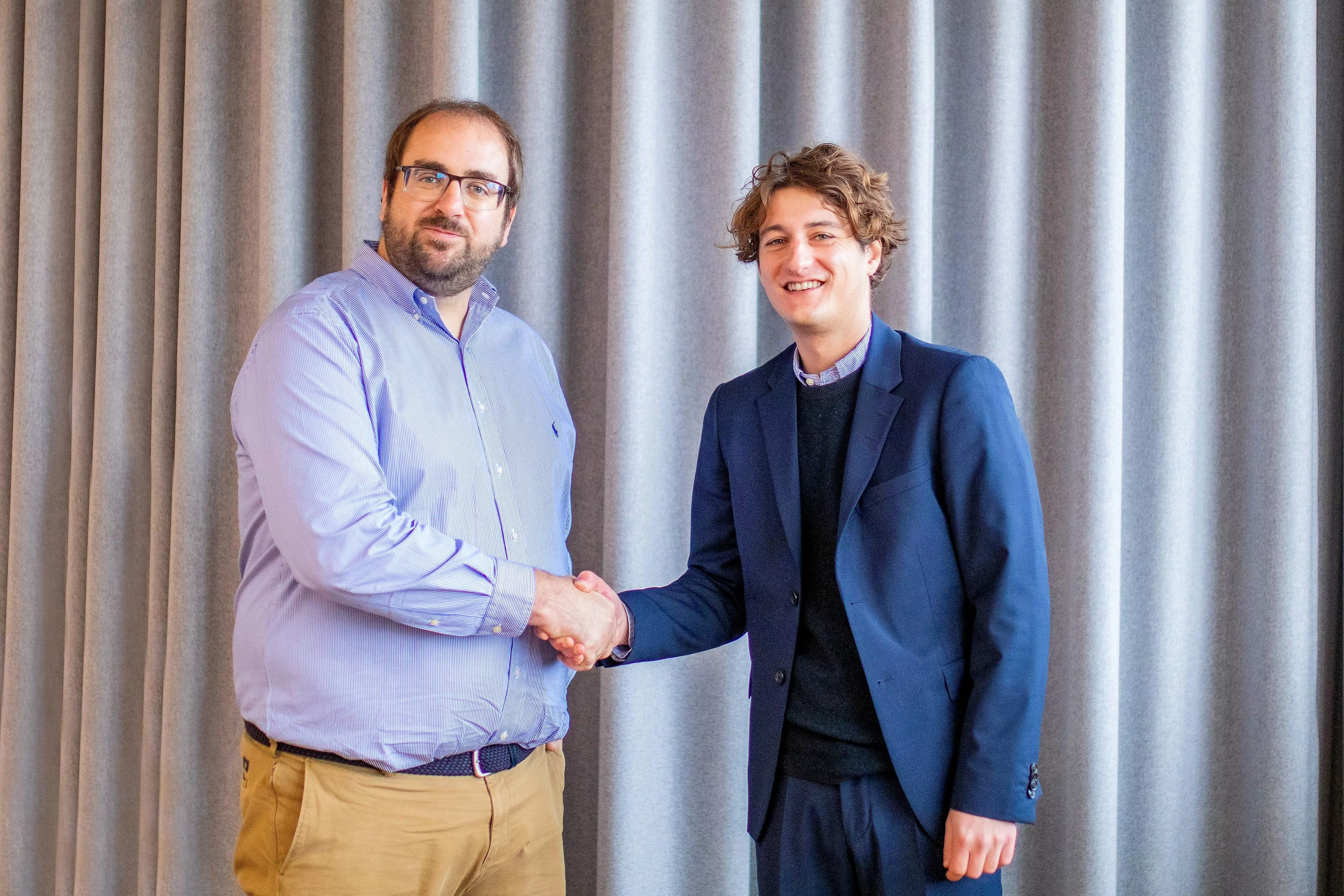 Enric Asunción (Wallbox) y Ferdinand Schlutius (ABL)