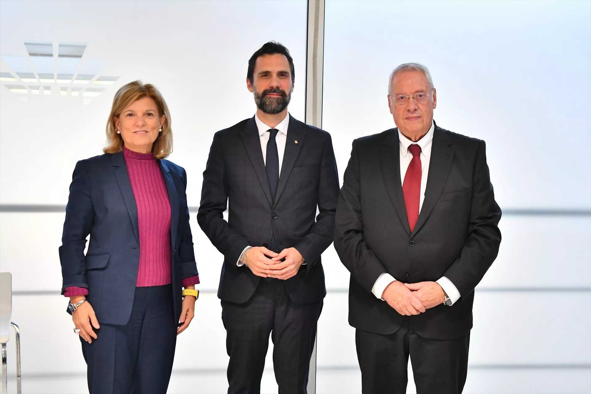 Marta Blázquez (Faconauto), Roger Torrent y Jaume Roura / FIRA DE BARCELONA