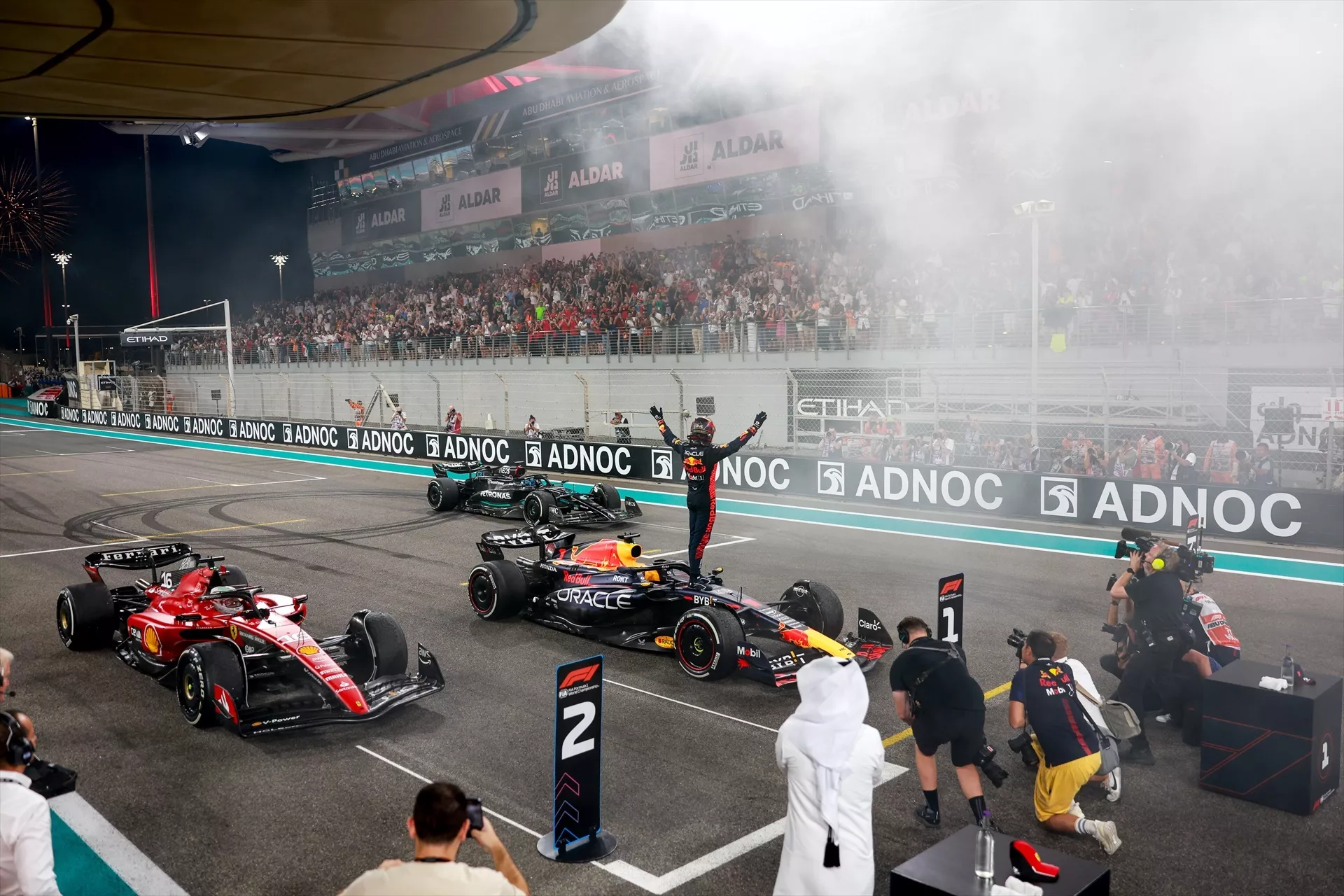 Verstappen celebra su victoria en Abu Dabi / EUROPA PRESS