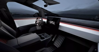 Interior de Tesla Cybertruck