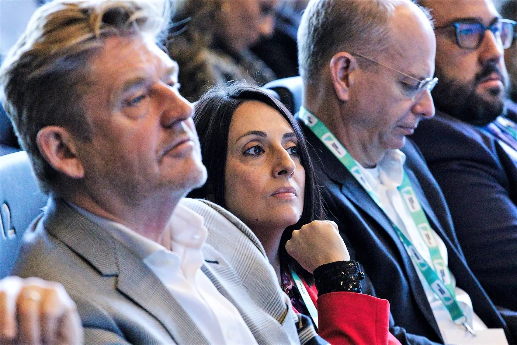 Rebeca Torró junto a Wayne Griffiths / CARLOS LUJÁN / EUROPA PRESS