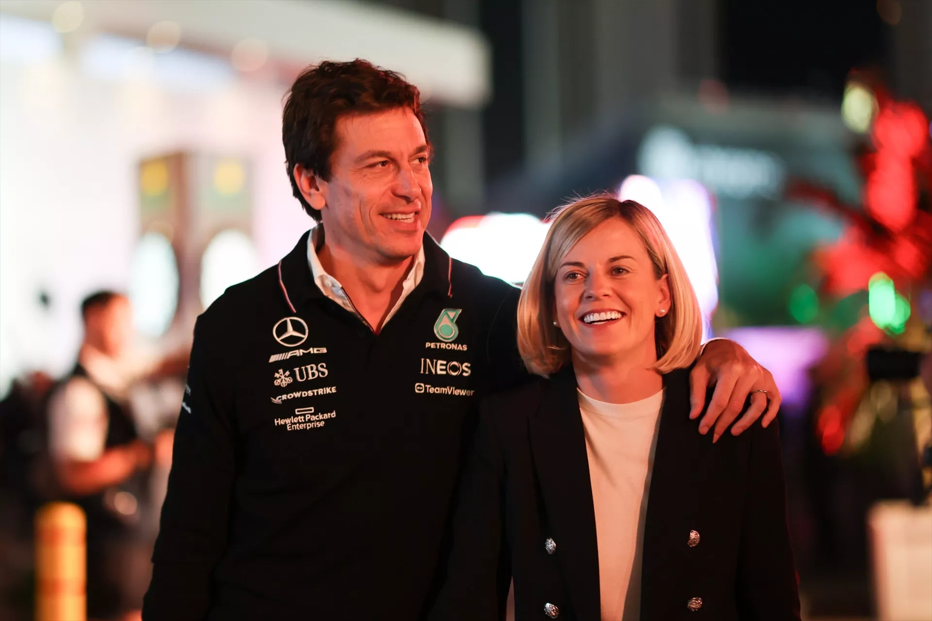 Toto Wolff (jefe de Mercedes) y su mujer, Sussie (directora de F1 Academy) / ANTONIN VINCENT / EUROPA PRESS