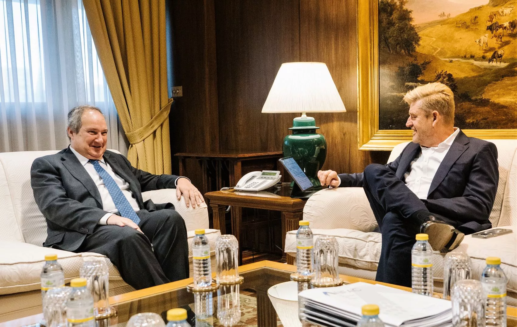 Jordi Hereu con Wayne Griffiths / MINISTERIO DE INDUSTRIA Jordi Hereu con Wayne Griffiths / MINISTERIO DE INDUSTRIA