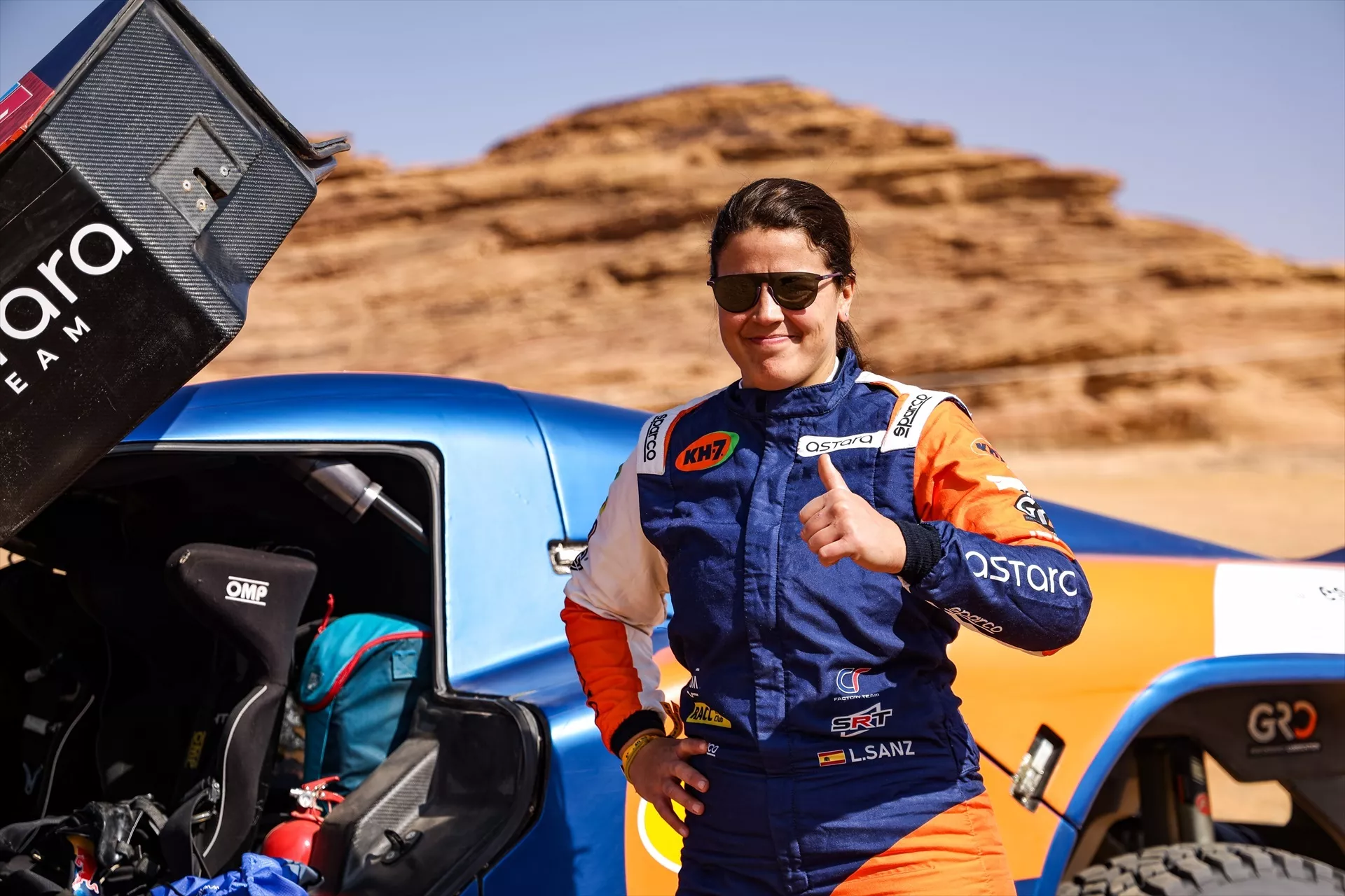 Laia Sanz, en el Dakar con Astara / FLORENT GOODEN / EUROPA PRESS