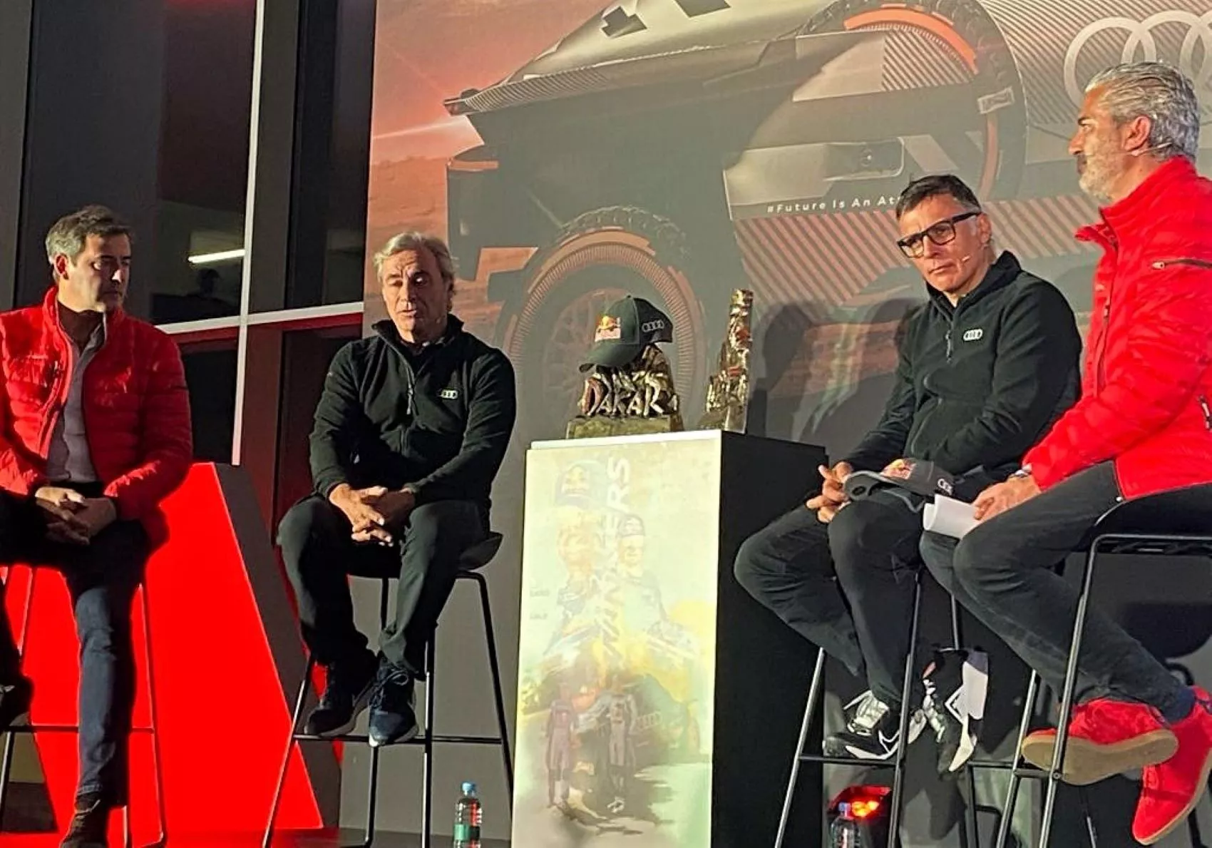 Sainz y Lucas en Audi Madrid / A.M.