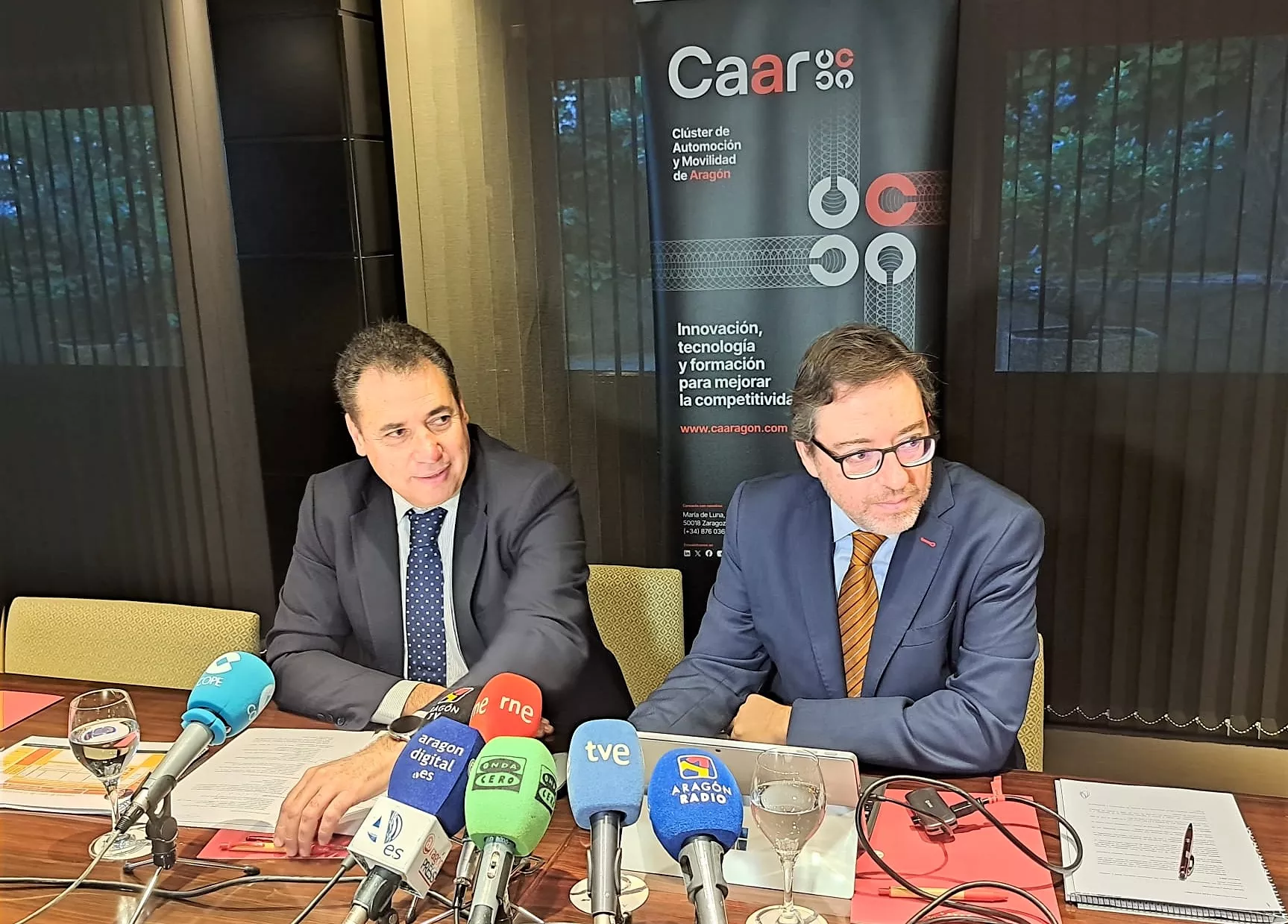 Benito Tesier y David Romeral, presidente y gerente del CAAR