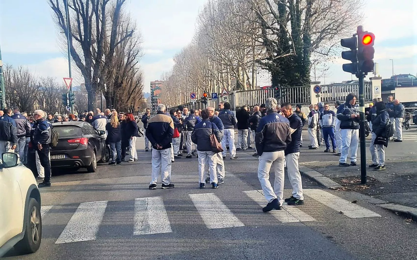 Paro de trabajadores de Stellantis de Mirafiori Paro de trabajadores de Stellantis de Mirafiori