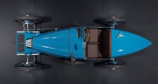 Vista cenital del Bugatti Type 35