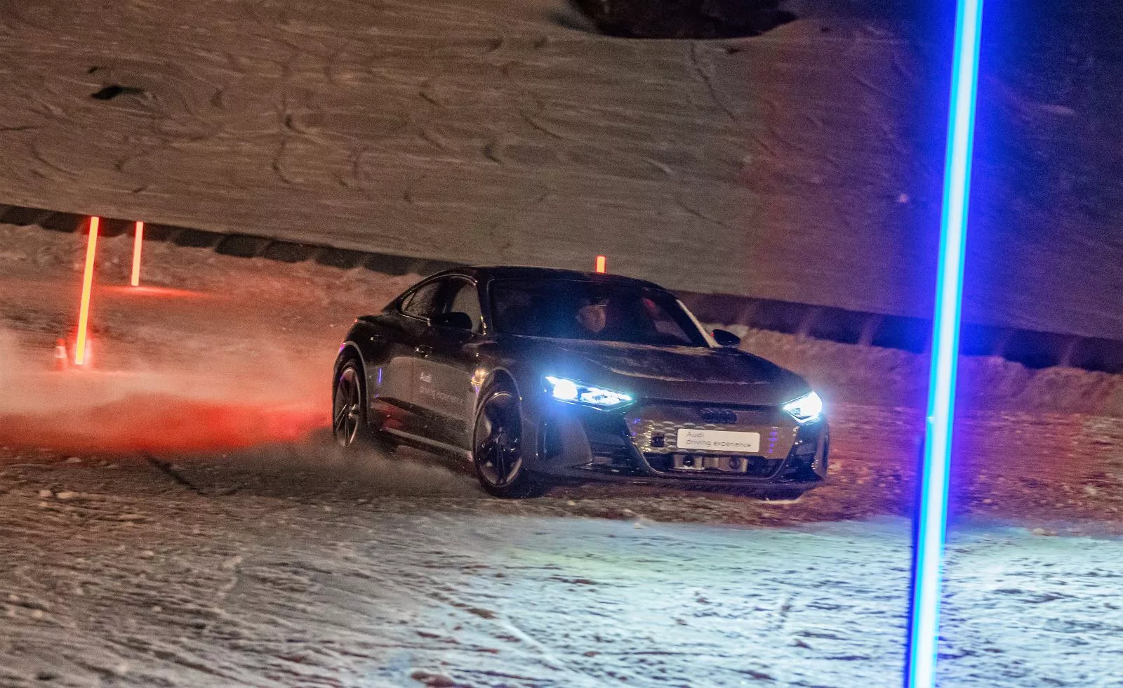 Prueba de conducción sobre nieve de Audi