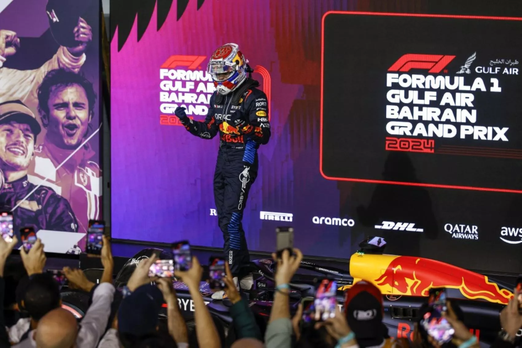 Max Verstappen celebra la victoria en la F1 en Bahrein / FIA