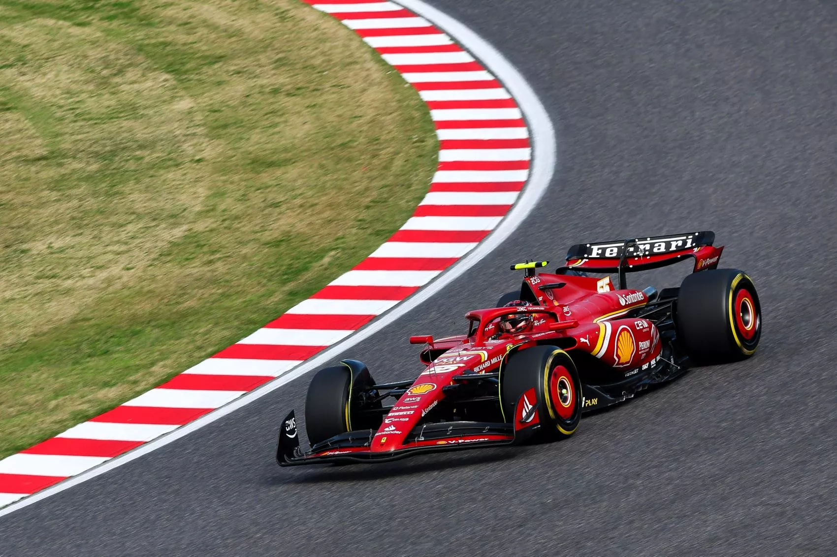 Carlos Sainz en su Ferrari en el GP de Japón / FERRARI