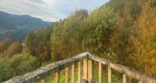 Mirador en la ruta en la Ribeira Sacra