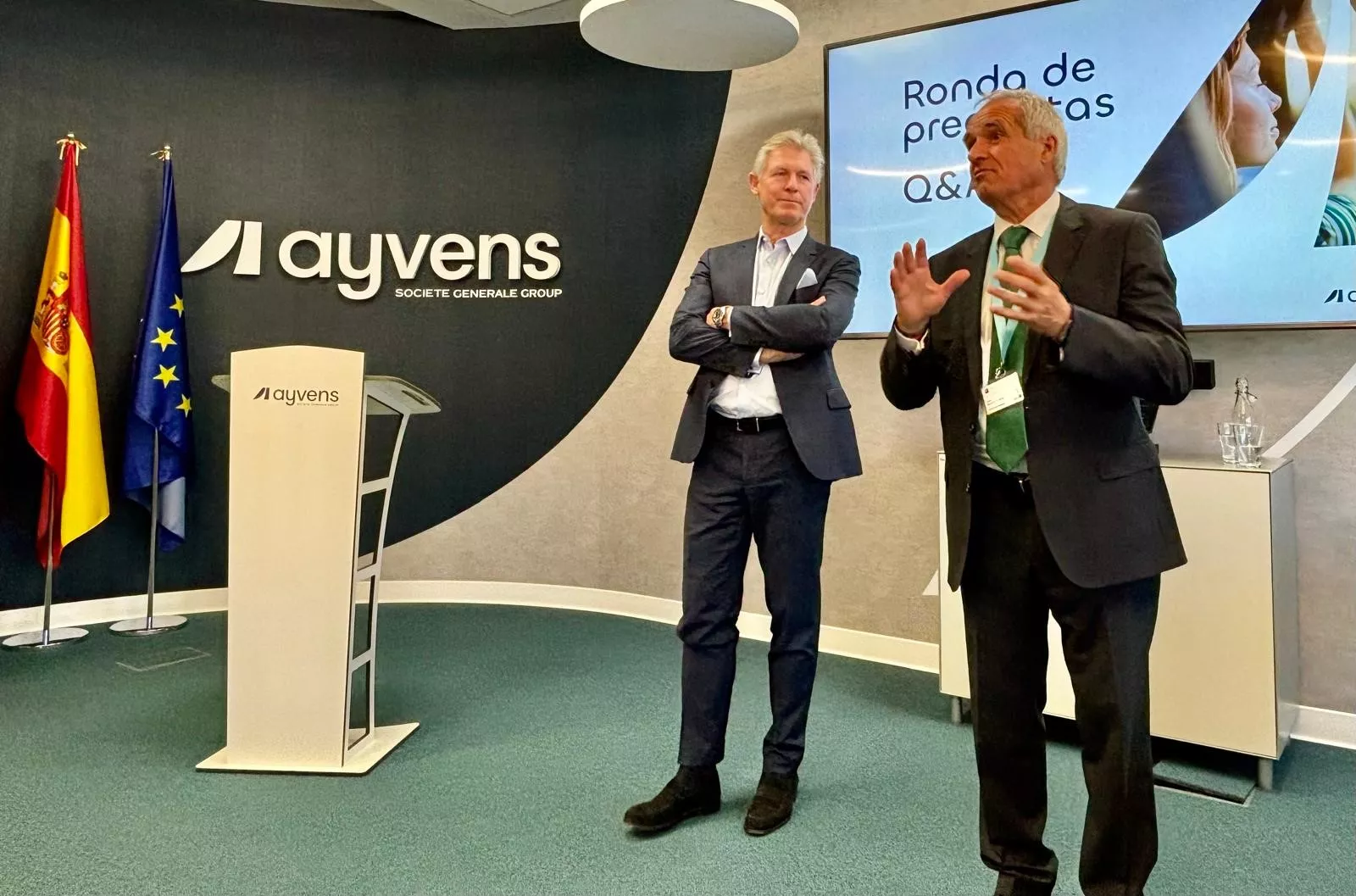 El CEO de Ayvens y el director de España / A.M.