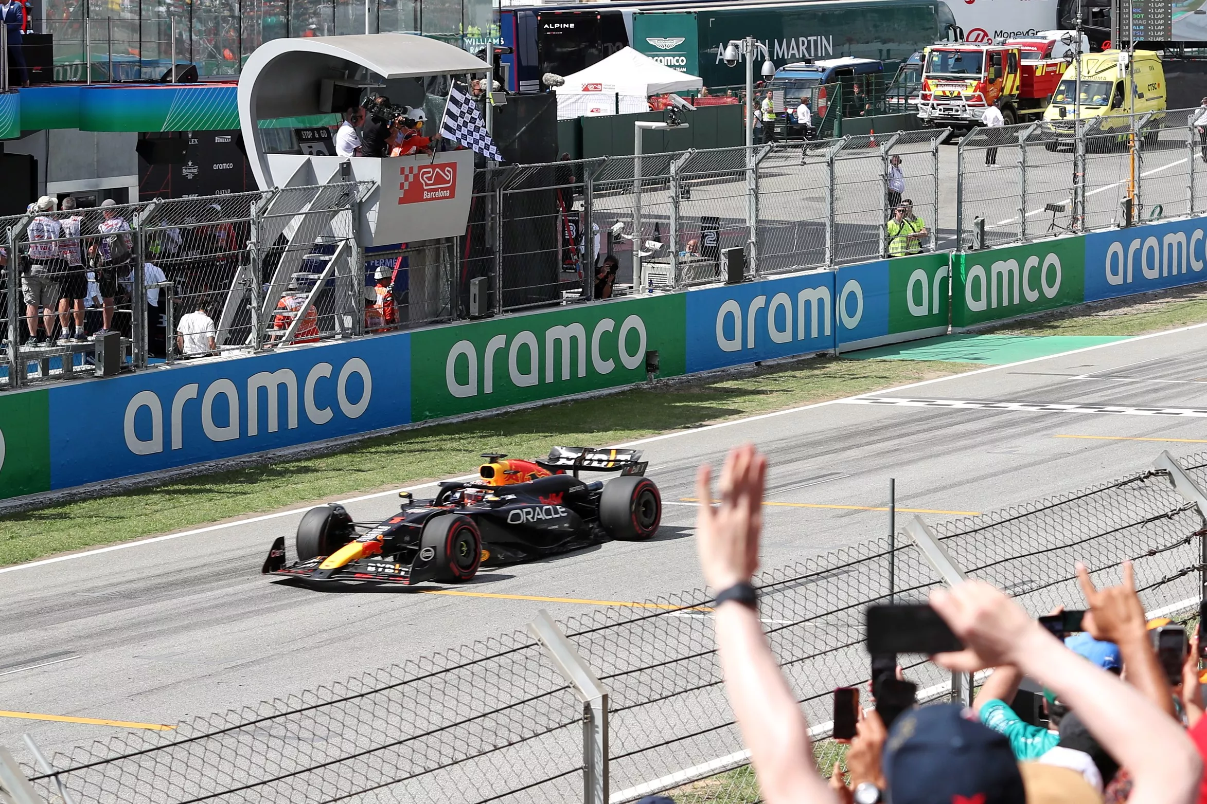 Publicidad de Aramco en el GP de España / F1 / CIRCUIT