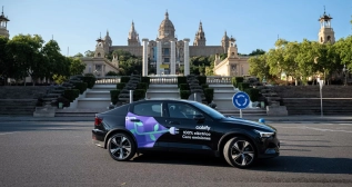 Modelo eléctrico Polestar 2 de la flota de Cabify de Barcelona Modelo eléctrico Polestar 2 de la flota de Cabify de Barcelona