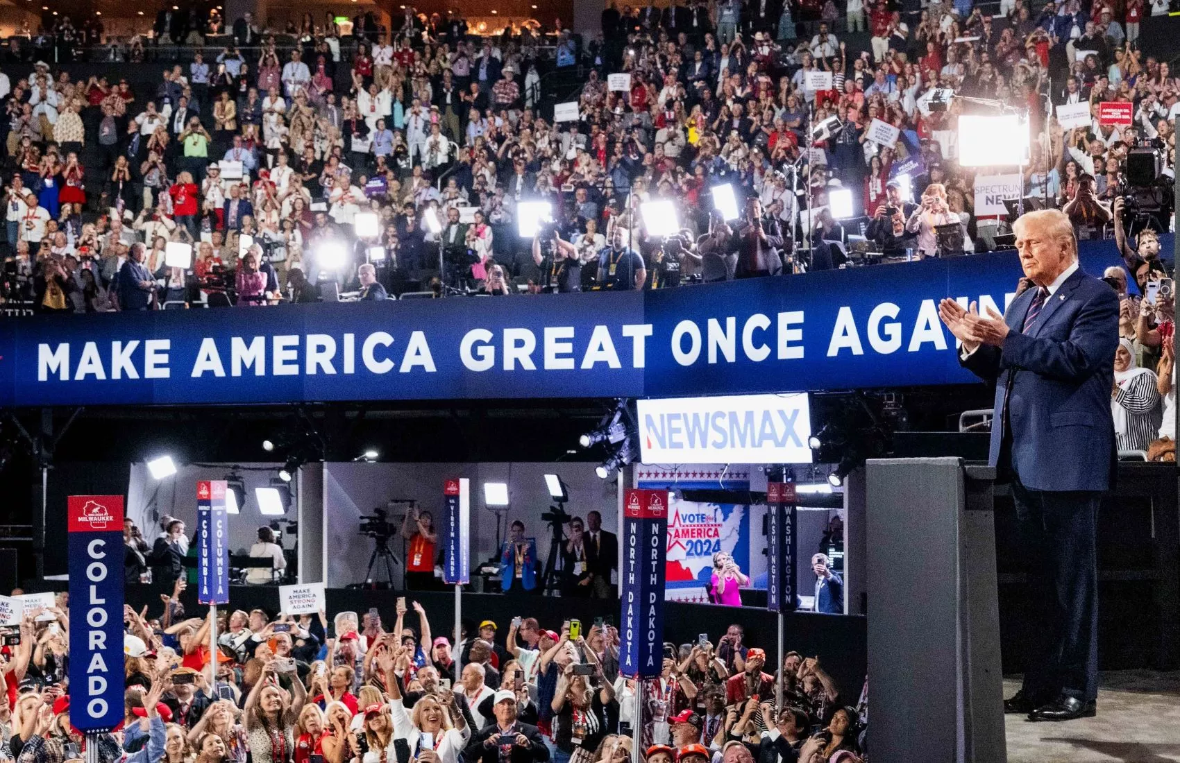 Donald Trump en la convención republicana