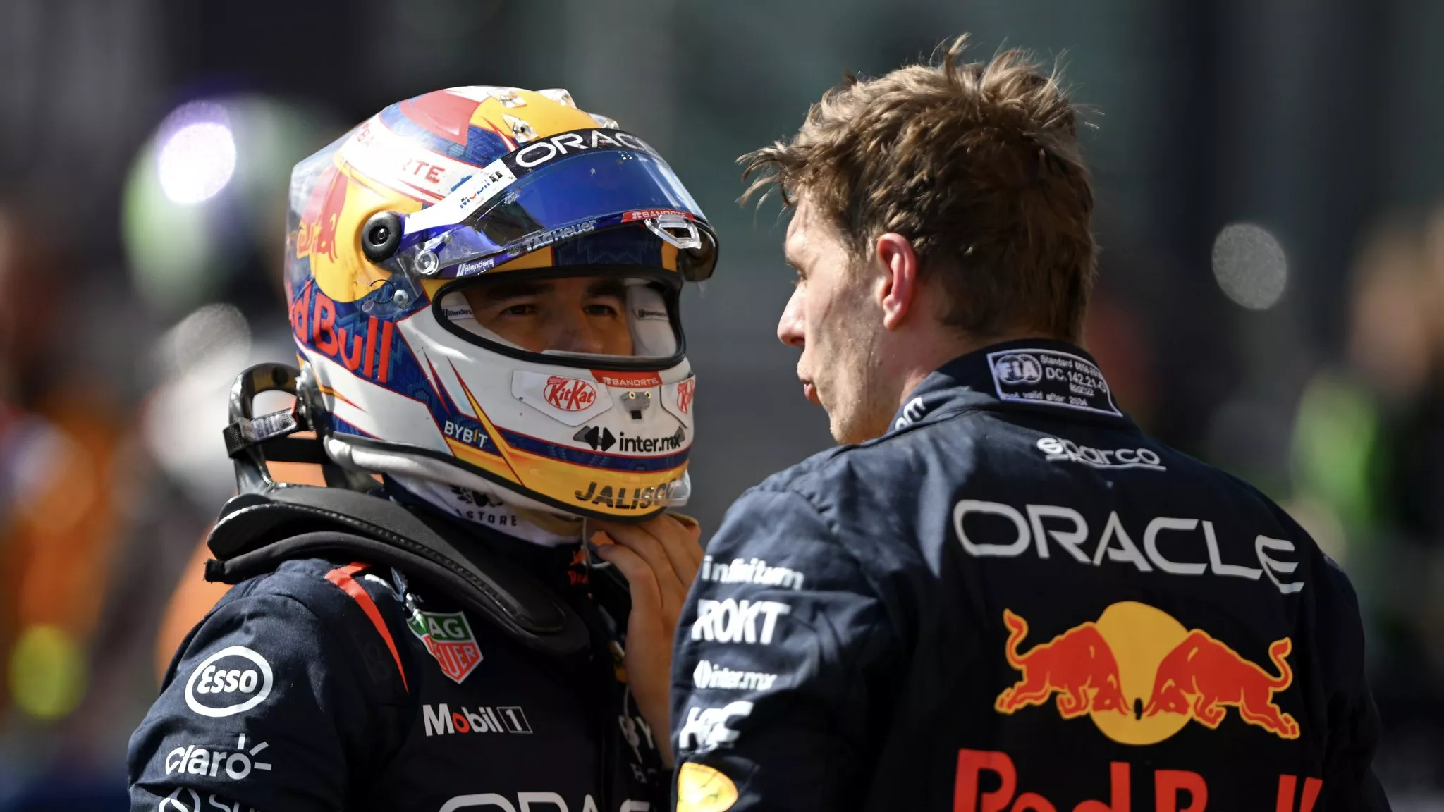 Sergio Pérez y Max Verstappen en el GP de Bélgica / X RED BULL Sergio Pérez y Max Verstappen en el GP de Bélgica / X RED BULL