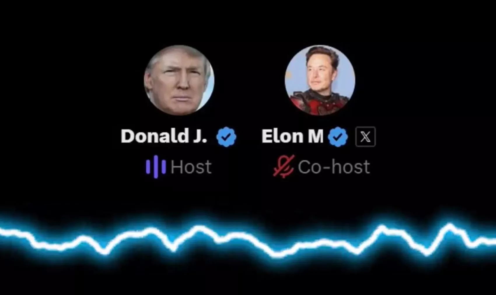 Charla de Elon Musk y Donald Trump en la red X