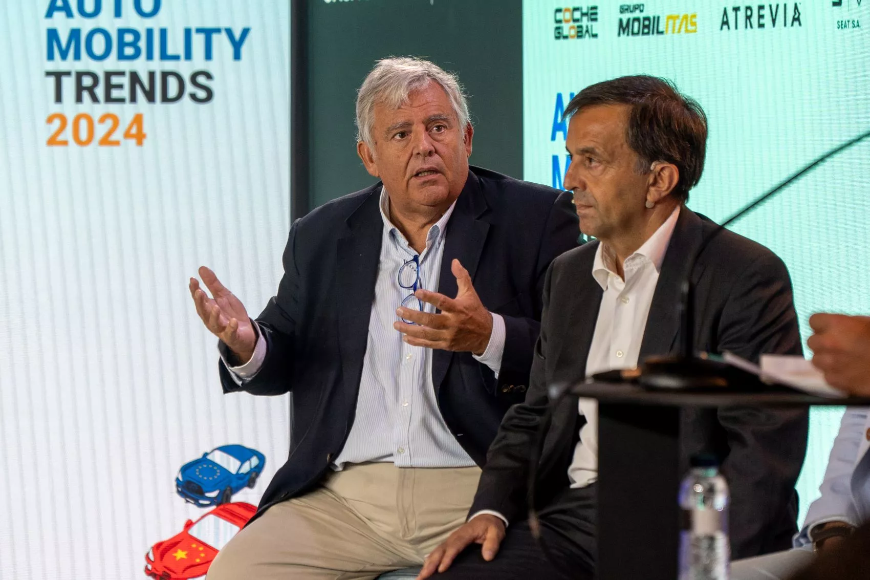 Javier de Ulacia (Ganvam) y Joan Blancafort (Fecavem) en Auto Mobility Trends