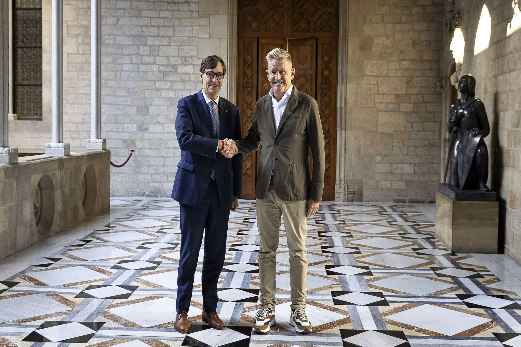 Salvador Illa con Wayne Griffiths / LINKEDIN WAYNE GRIFFITHS