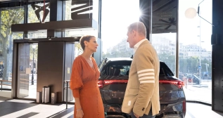 Wayne Griffiths con María Chivite / LINKEDIN WAYNE GRIFFITHS Wayne Griffiths con María Chivite / LINKEDIN WAYNE GRIFFITHS