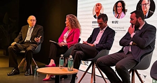 Alfredo Rozalén, May López, Rafael Barbadillo e Ildefonso Boto en Auto Mobility Trends Madrid Alfredo Rozalén, May López, Rafael Barbadillo e Ildefonso Boto en Auto Mobility Trends Madrid