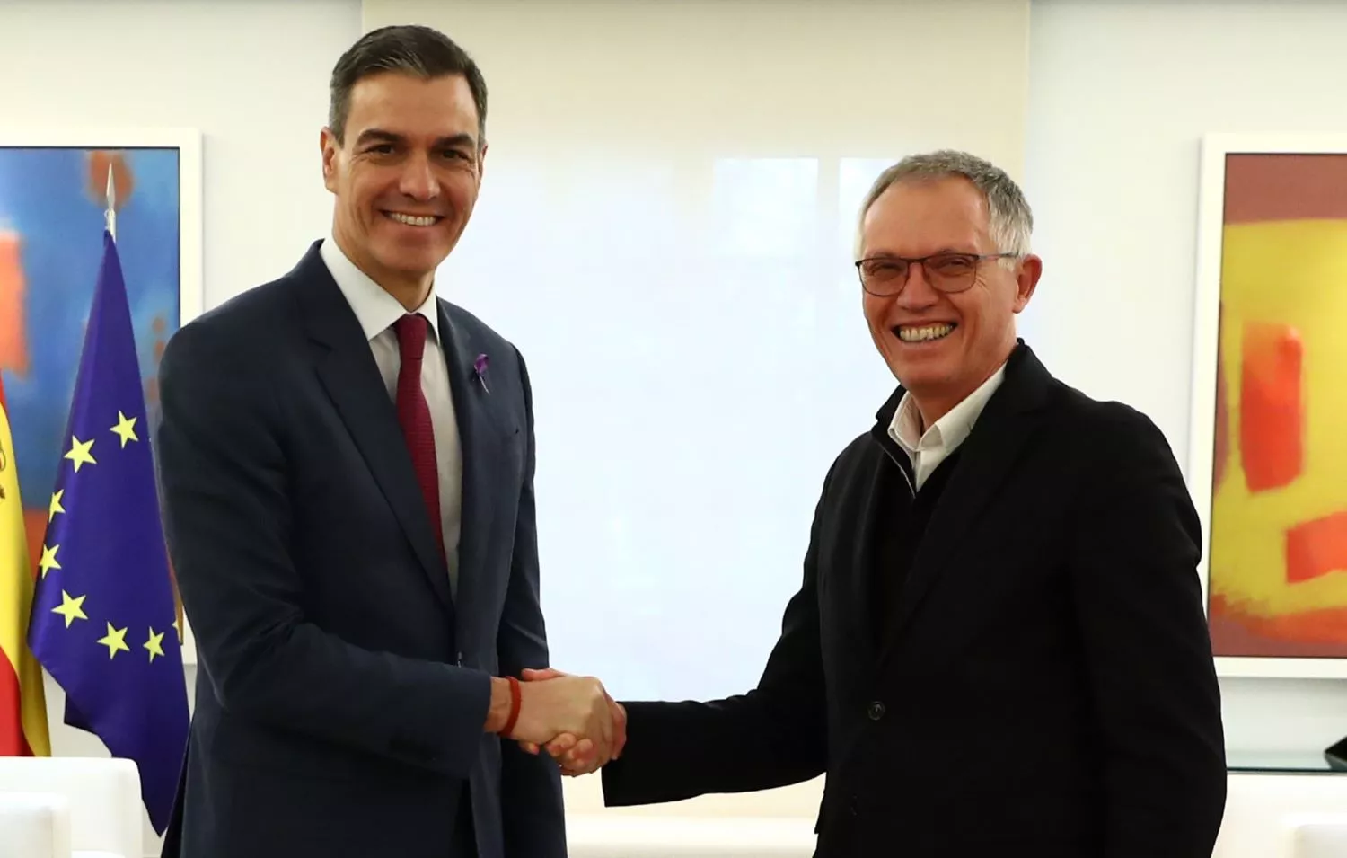 Pedro Sánchez con Carlos Tavares / MONCLOA