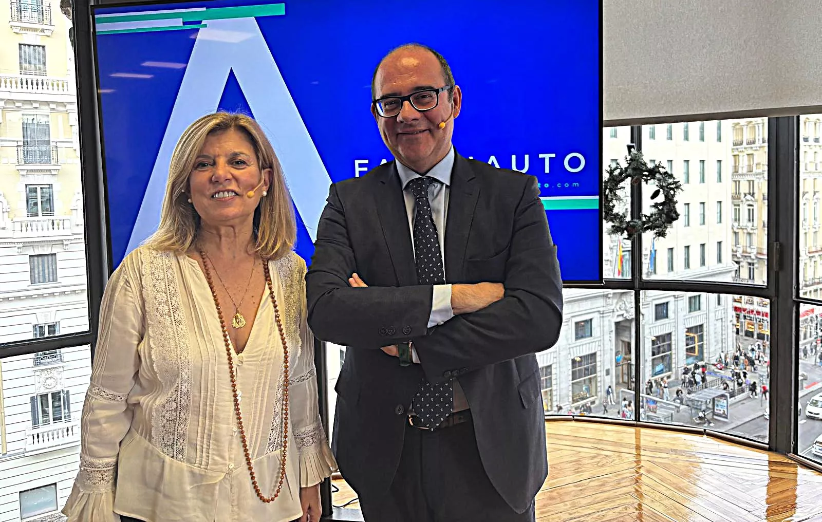 Marta Blázquez y José Ignacio Moya, presidenta y director general de Faconauto / A.M.