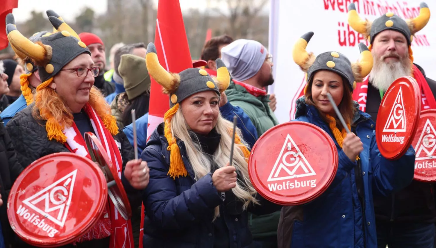 Protesta de trabajadores de Volkswagen / X IG METALL Protesta de trabajadores de Volkswagen / X IG METALL