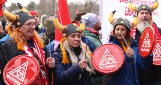 Protesta de trabajadores de Volkswagen / X IG METALL Protesta de trabajadores de Volkswagen / X IG METALL