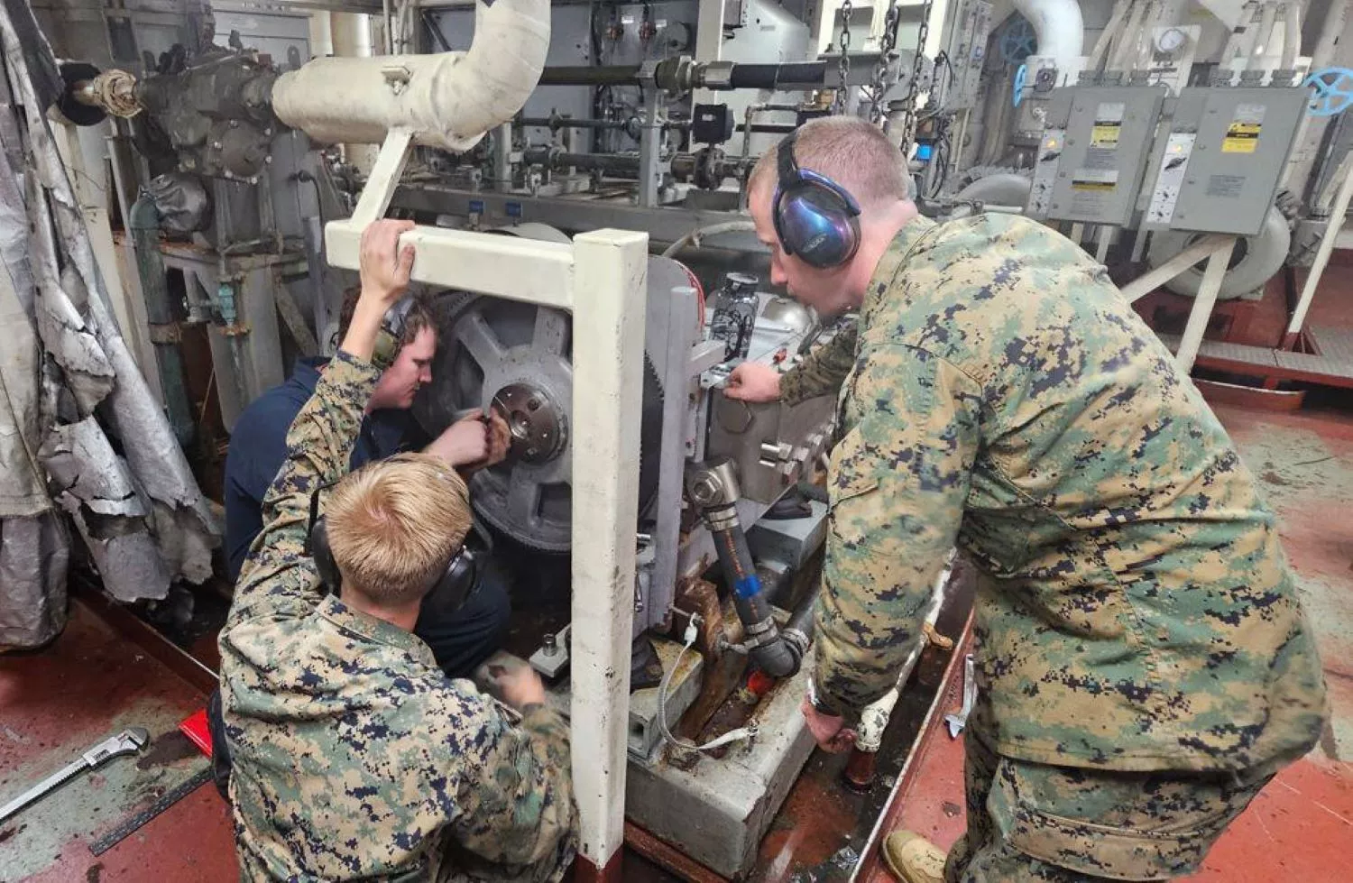 Incorporación de la tecnología de Meltio en un buque de la marina de EEUU