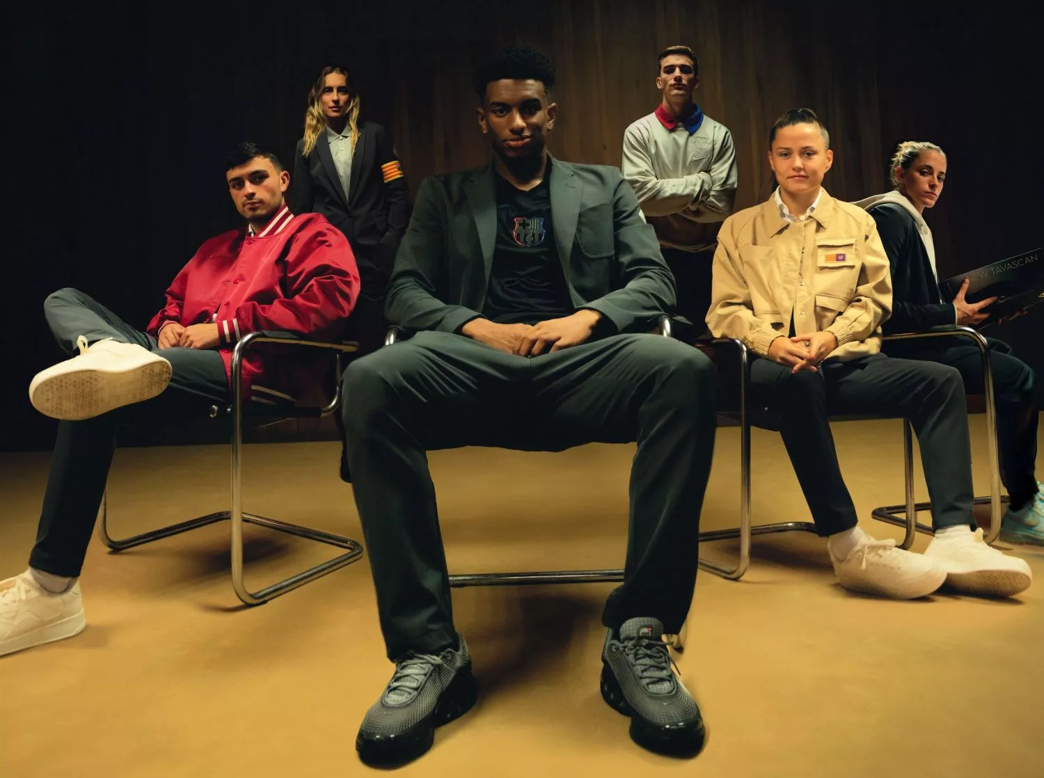 Deportistas del Barça en la campaña de Cupra