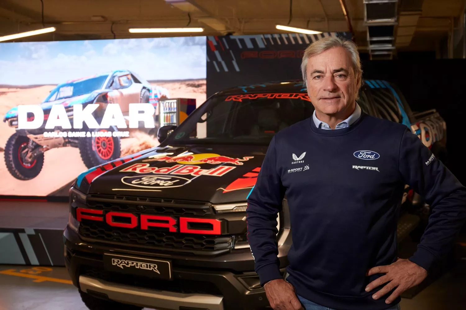 Carlos Sainz con el Ford Ranger Raptor para el Dakar