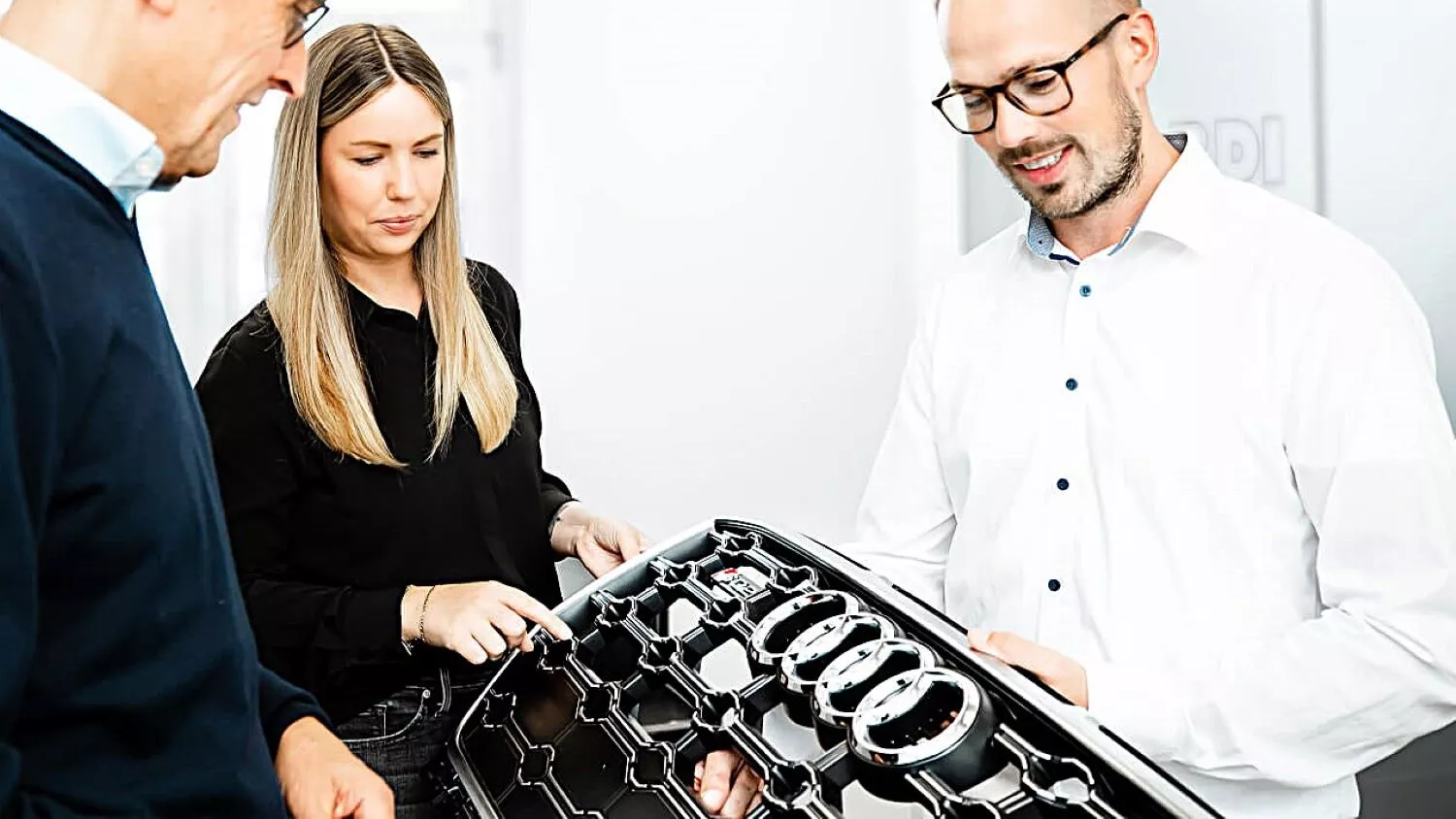 Parrilla de un modelo de Audi fabricada por Gerhardi