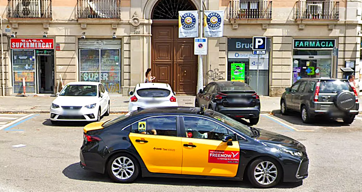 Zona azul en Barcelona / GOOGLE MAPS Zona azul en Barcelona / GOOGLE MAPS