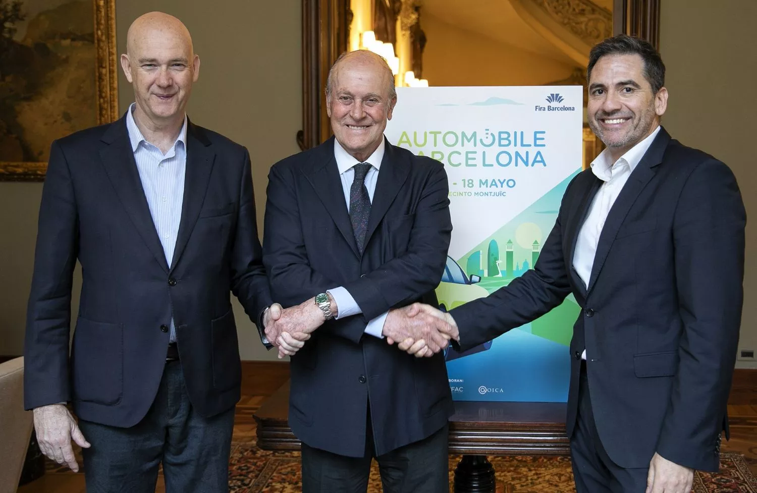 Ricard Zapatero, Enrique Lacalle y José Miguel García Guirado presentan Automobile Barcelona 2025