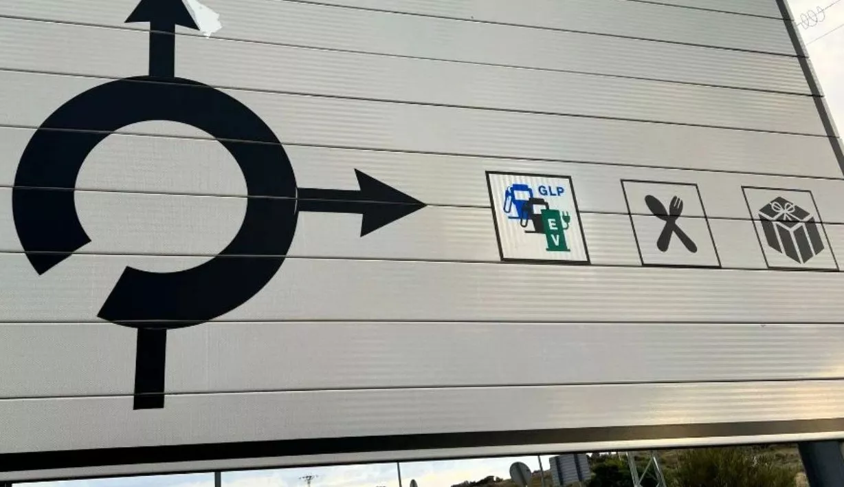 Señalización de una electrolinera