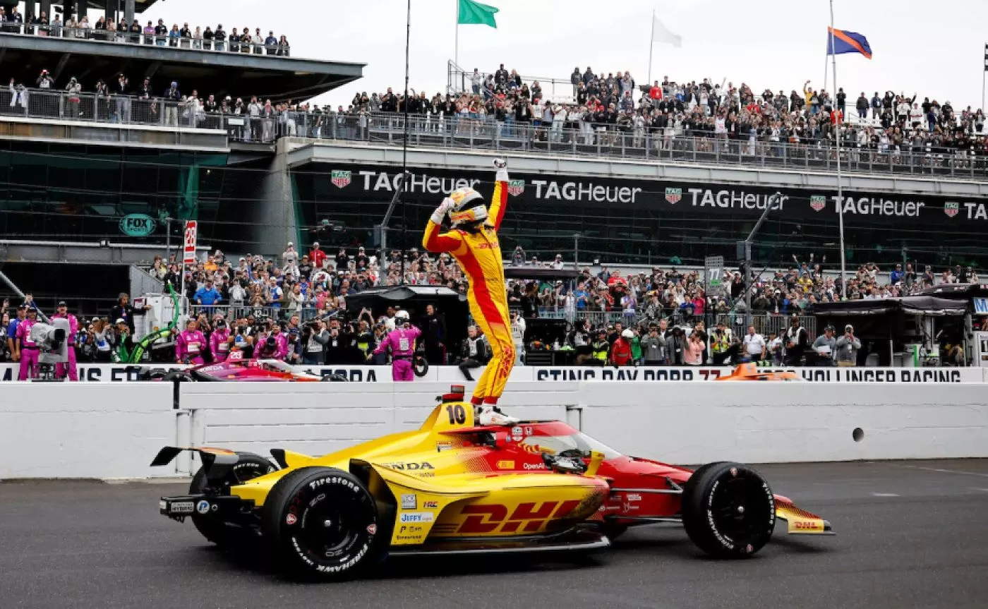 Álex Palou celebra el triunfo en la Indy500 / HONDA