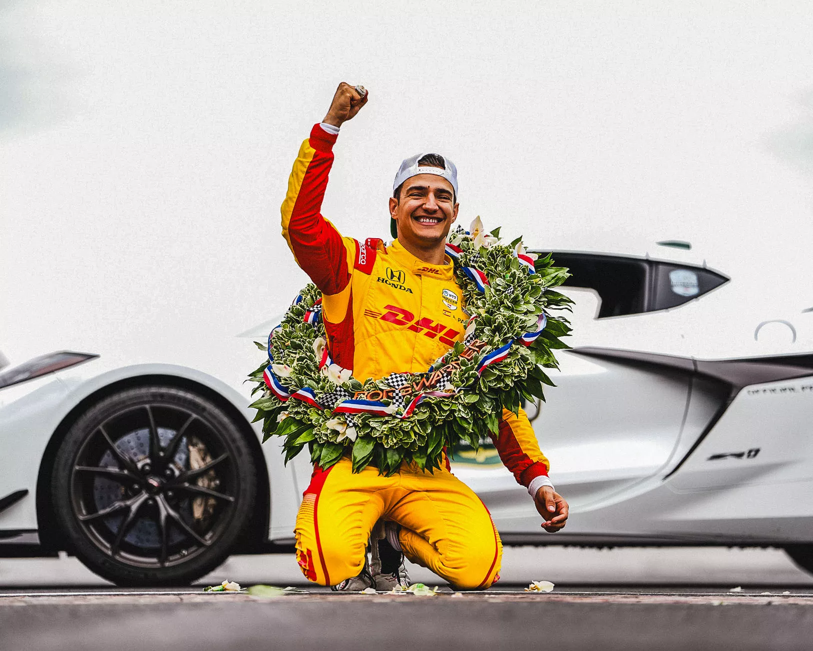 Alex Palou tras ganar las 500 millas de Indianápolis