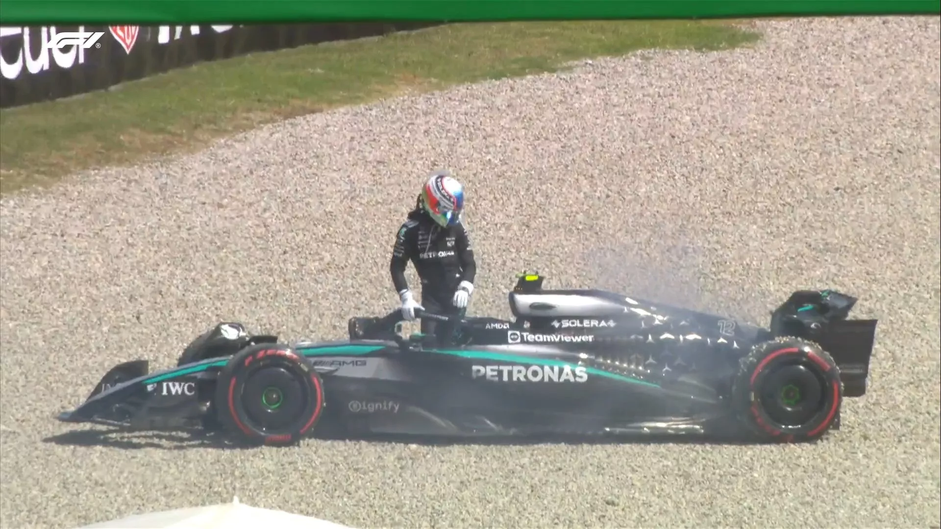 Avería de Antonelli en el GP de España de F1 / X F1