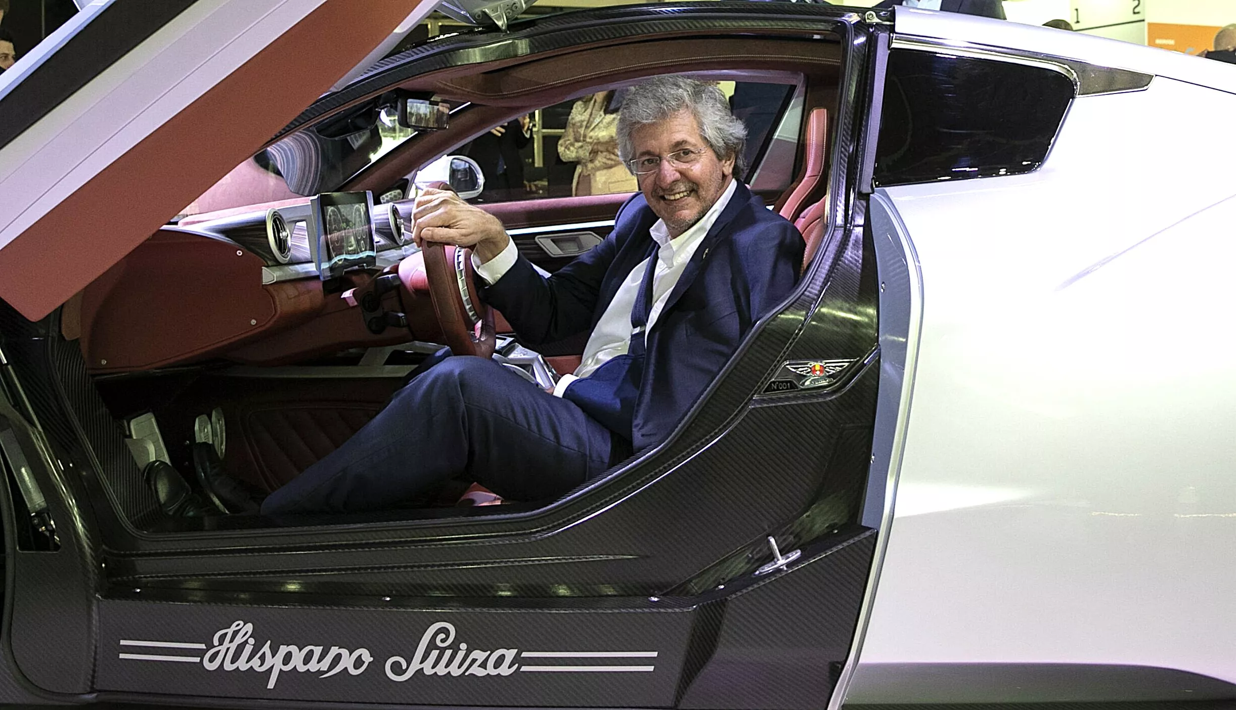 Miquel Suqué con el Hispano Suiza