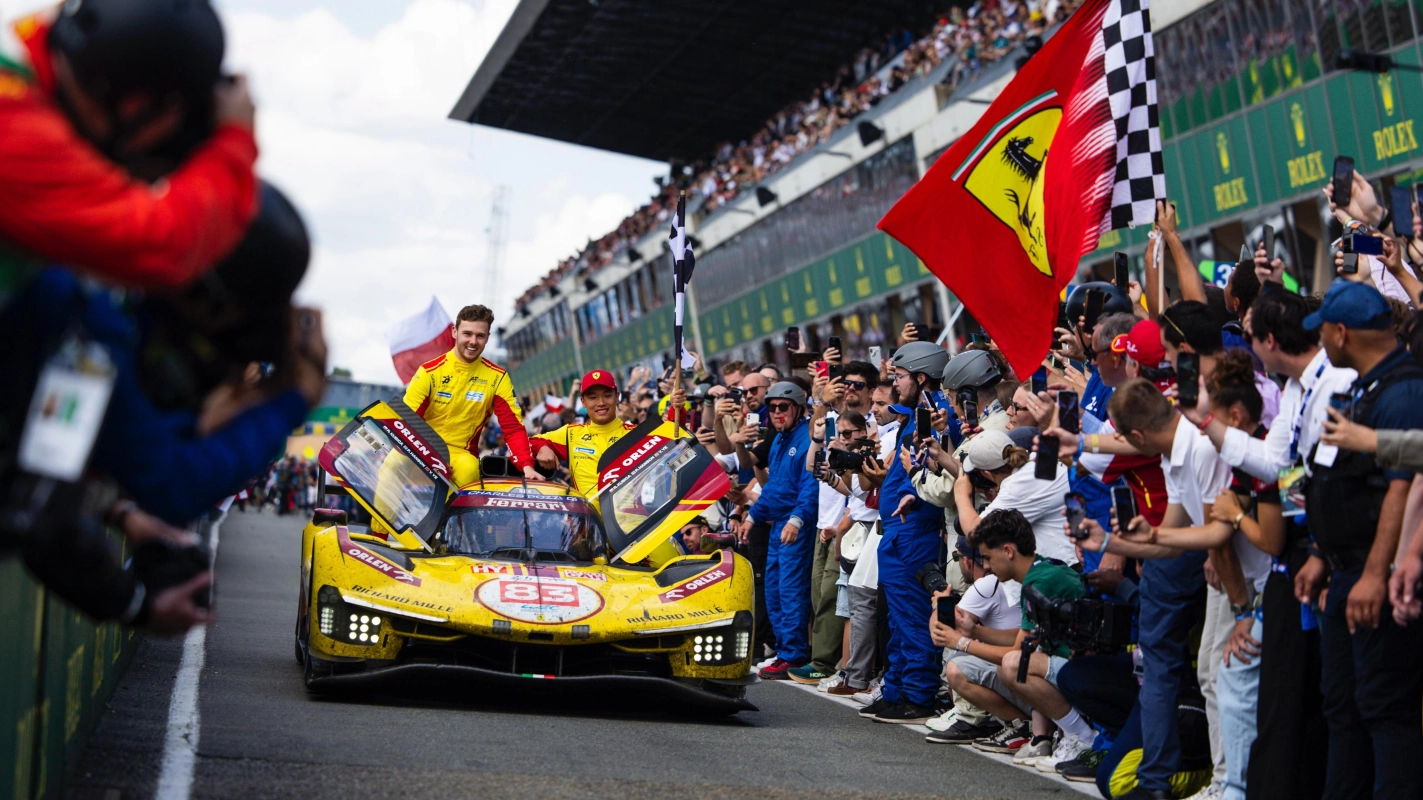 El equipo AF Corse, ganador de Le Mans / WEC