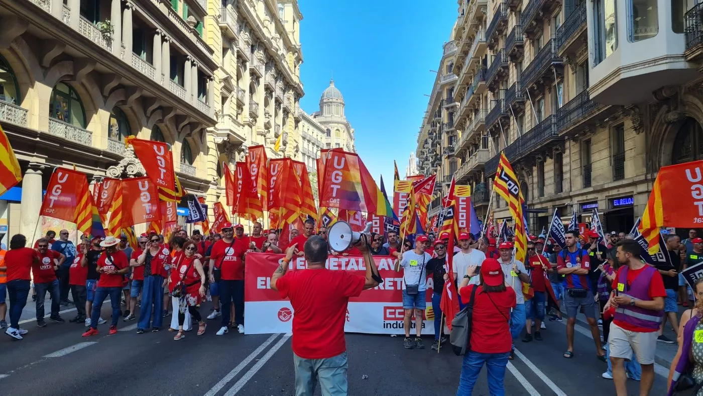 Manifestación de trabajadores del metal de Barcelona / CCOO Manifestación de trabajadores del metal de Barcelona / CCOO